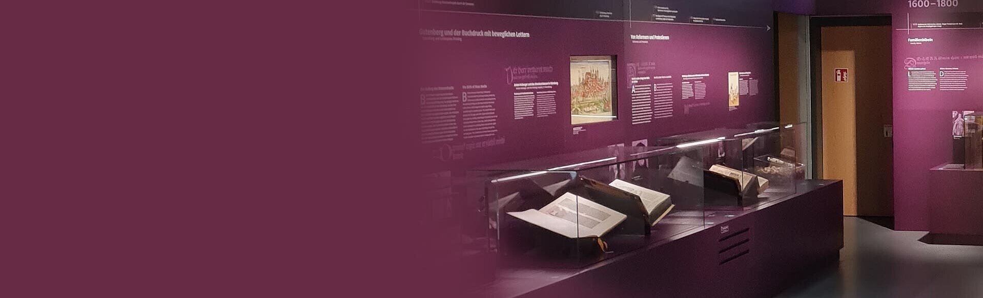 Bibel Museum Bayern Ausstellungsraum im Bibel Museum Bayern