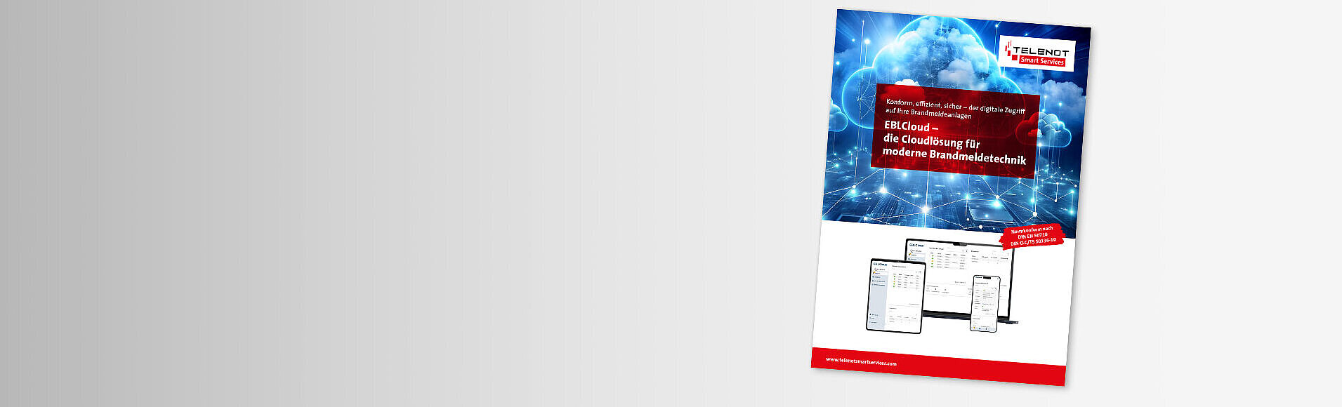 Titelseite der Broschüre zur EBLCloud.