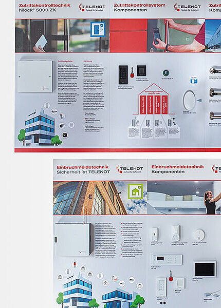 Schautafel-Sets für Einbruchmelde- und Zutrittskontrolltechnik