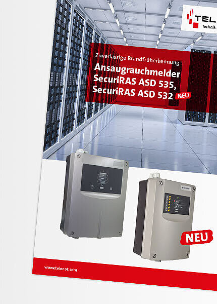 Broschüre „Ansaugrauchmelder SecuriRAS ASD 535“