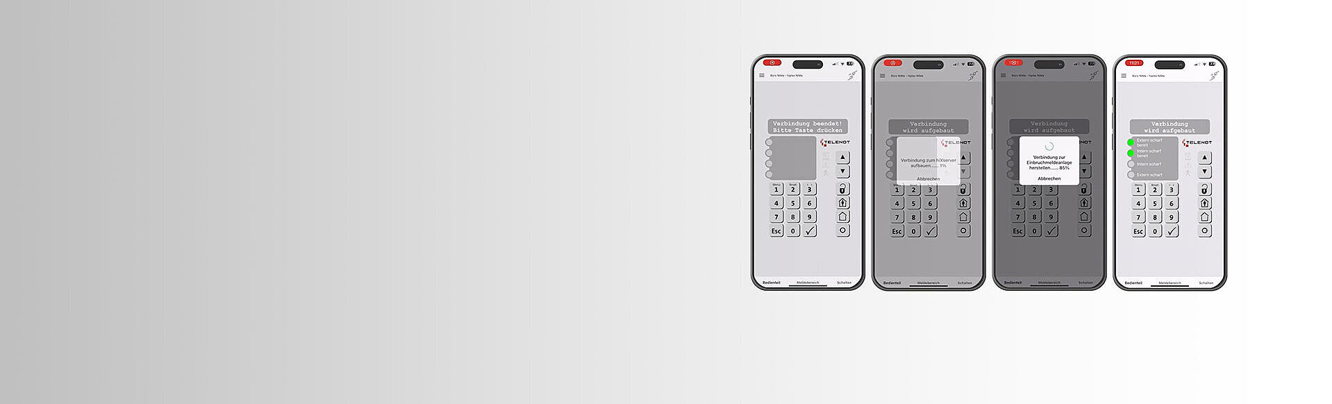 Verbindungsaufbau der BuildSec 4.0 Verbindungsaufbau der BuildSec 4.0 App